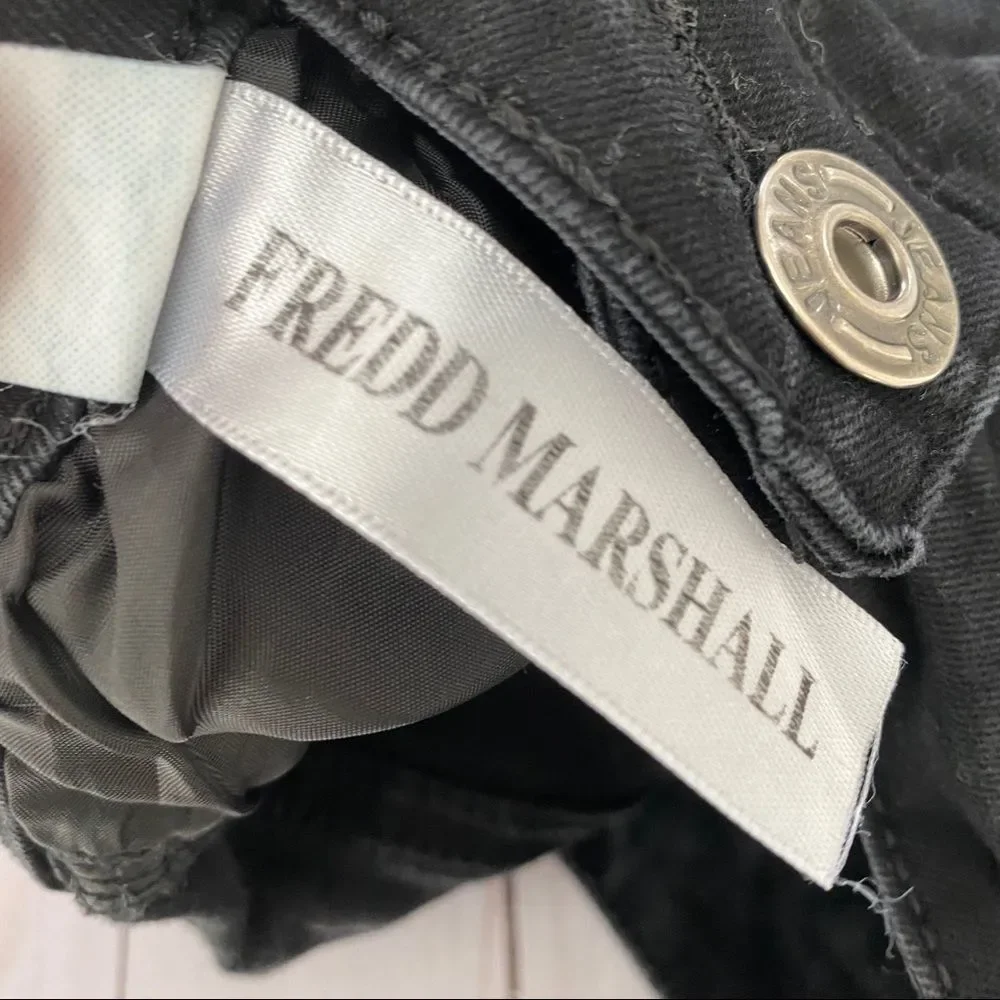 Fredd Marshall Distressed Black Skinny Jeans 28